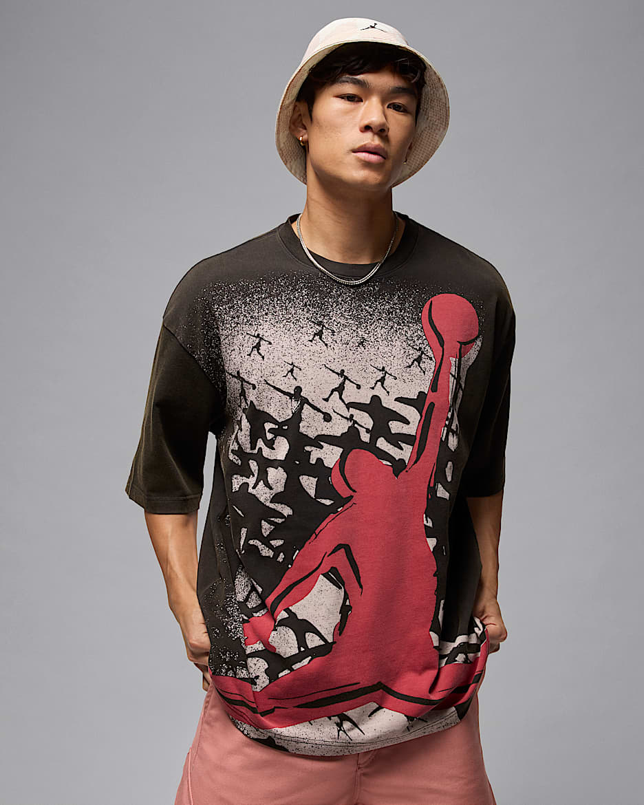 ★NIKE★JORDAN OVERSIZED T-シャツ★追跡可 Jordan Flight Essentials Men's Oversized T-Shirt. Nike.com